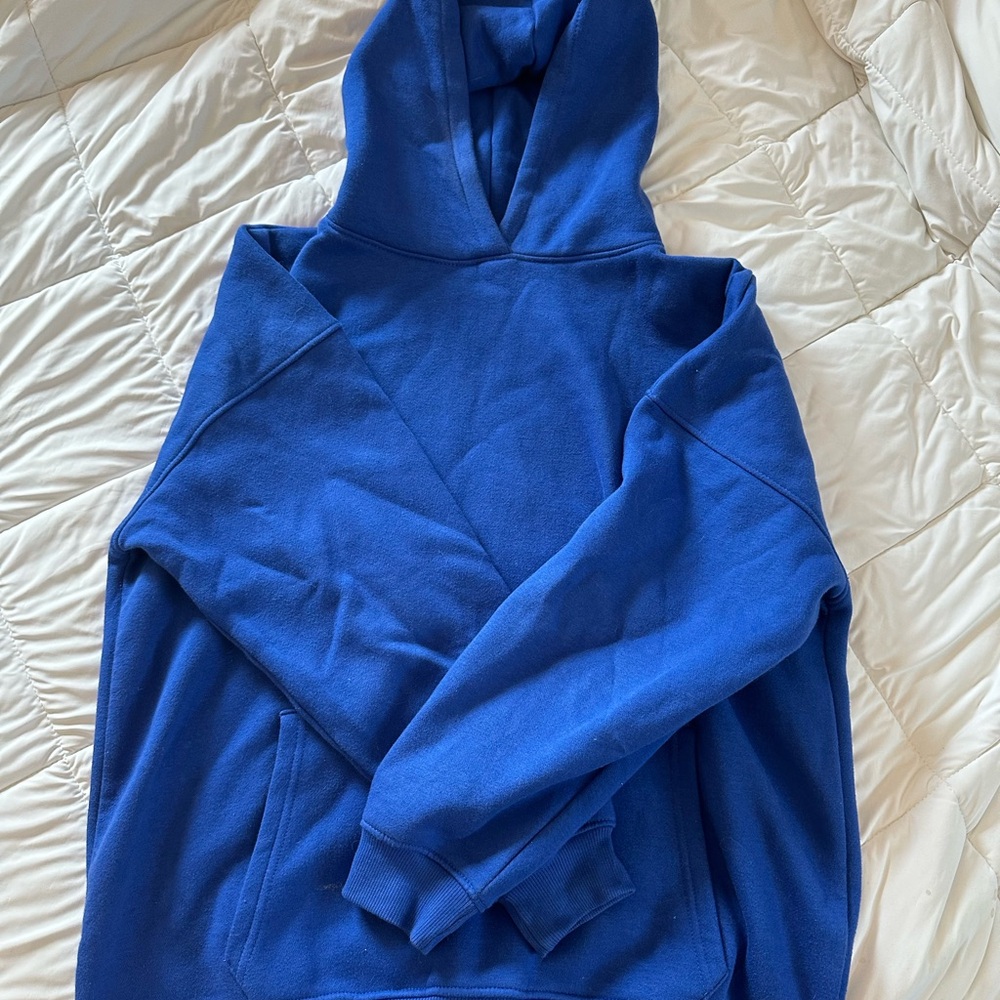 Boohoo Blue Hoodie Jacket